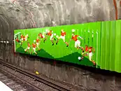 Stadshagen Station (figurative style football image)