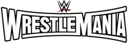 The official WrestleMania logo