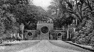 Stanecastle Gate, Eglinton Castle, circa 1840.