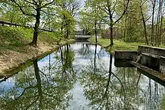 Section of the Morris Canal by Lock 1 West and Lake Musconetcong