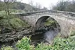 Stone Bridge, a single-arch bridge carrying the B6278 over the River Wear.