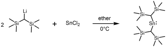 Synthesis of stannylene using organolithium reagent