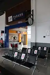 Image 5Empty seats at Padang Station during COVID-19 pandemic in April 2020. Indonesian travel and tourism industry was suffering by this coronavirus outbreaks (from Tourism in Indonesia)