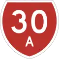 State Highway 30A marker