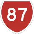 State Highway 87 shield}}