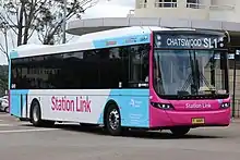 Hillsbus Volgren bodied Volvo B7RLE in Station Link livery