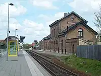 New platform is on the left and the old platform is on the right