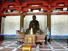 Statue of Xuanzang. Great Wild Goose Pagoda, Xi'an.