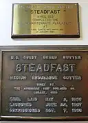 Steadfast's builder's plate