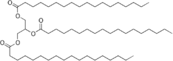 Skeletal formula of stearin