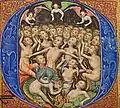 Miniature by Stefan Lochner showing souls in purgatory