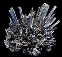 Stibnite from Herja mine, Romania