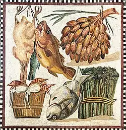 Image 45Still life on a 2nd-century Roman mosaic (from Roman Empire)