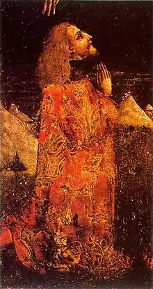 Detail of King Stjepan Tomašević from Donor and Christ