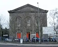 The front of St. John's College, church building, formerly known as St. John's Episcopalian church