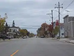 Along WIS 55 in downtown Stockbridge