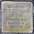 Stolperstein of Carl Rochmann