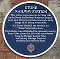 Plaque on the station facade