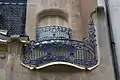 Wrought iron balcony