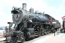 No. 475 running around the train in April 2014