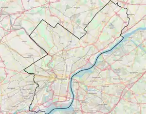 Burholme is located in Philadelphia