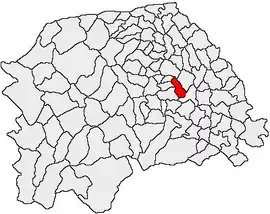 Location in Suceava County