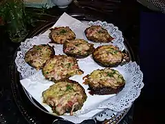 Stuffed mushroom cap