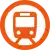 Logo of Line 1 (Kūkō Line) of the Fukuoka City Subway