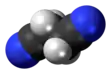 Spacefill model of succinonitrile