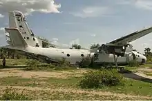 Sudan Air Force Antonov An-26-100 crash-landed in 1997 at the airstrip of Gogrial.