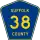 County Route 38 marker