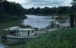 Town of Alamikamba at the shores of the Prinzapolka River