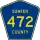 County Road 472 marker