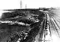 Dredging efforts circa 1920 showing Boulevard route and infill.