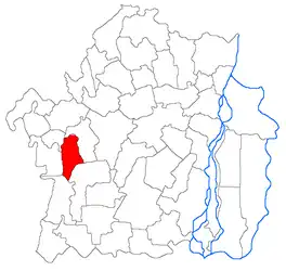 Location in Brăila County