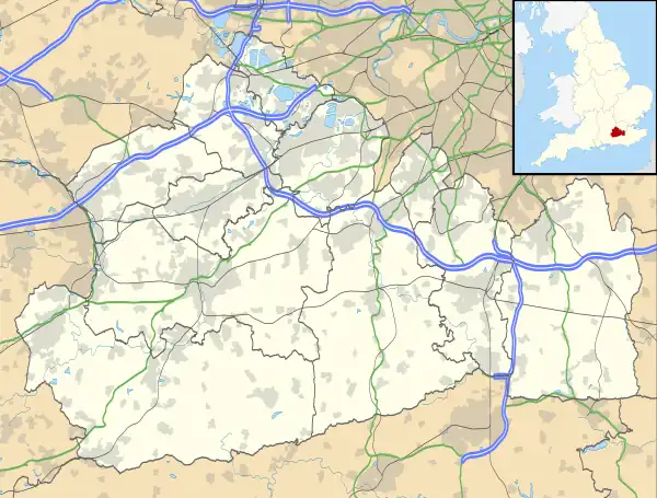 Frimley Green is located in Surrey