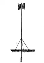 Surveying Beacon used on the sand flats of the Thames estuary. From Tizard (1891)