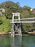 Parsely Bay suspension bridge, Vauclse designed by Edwin Sautelle