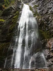 38m tall Šútovo Waterfall