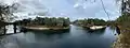 Confluence of the Withlacoochee (center) and the Suwannee (foreground)