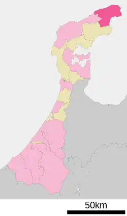 Location of Suzu in Ishikawa Prefecture