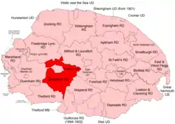 Position within Norfolk, 1894