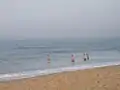 Swimmers in smooth waters at Block Island