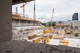 Swiss Life Arena under construction in 2020