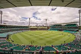 Cricket field (with the cricket pitch in the centre)