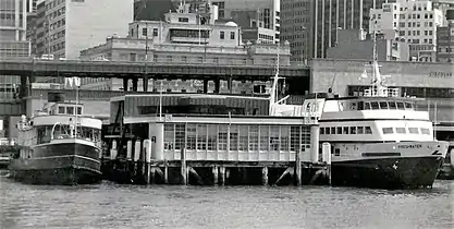 In her final months of service alongside her replacement, the then new Freshwater, 1982