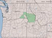 Symphyotrichum jessicae distribution map: Palouse River and Clearwater River (Idaho) drainages; Idaho counties — Clearwater, Idaho, Latah, Lewis, and Nez Perce; Washington counties — Columbia, Walla Walla, and Whitman.