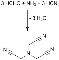 Synthesis of nitrilotriacetonitrile NTAN