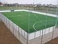 Artificial turf football field