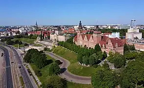 Chrobry Embankment (germ. Hakenterrasse) in Szczecin